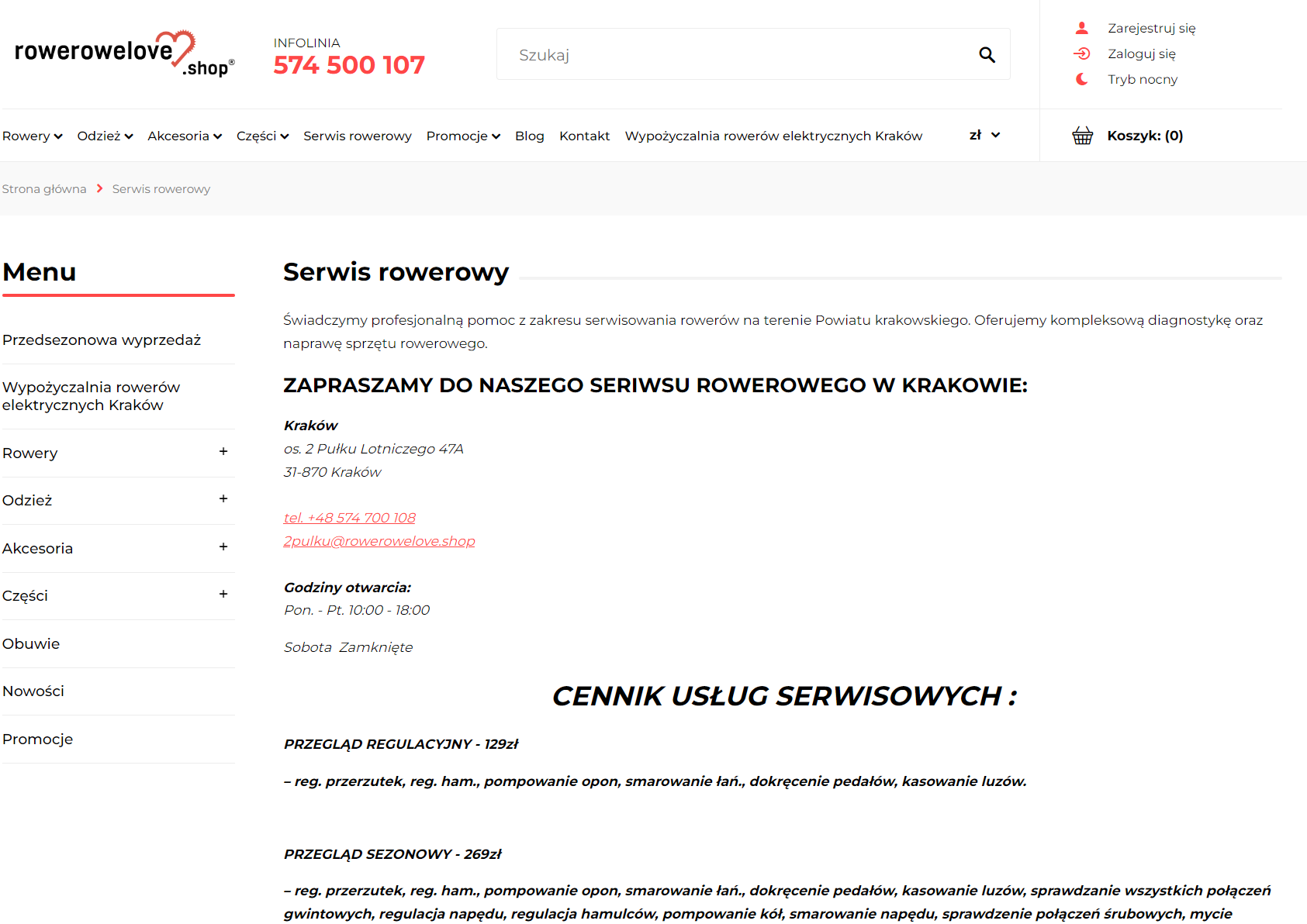 Ile kosztuje serwis roweru w Krakowie i co wpływa na koszty?