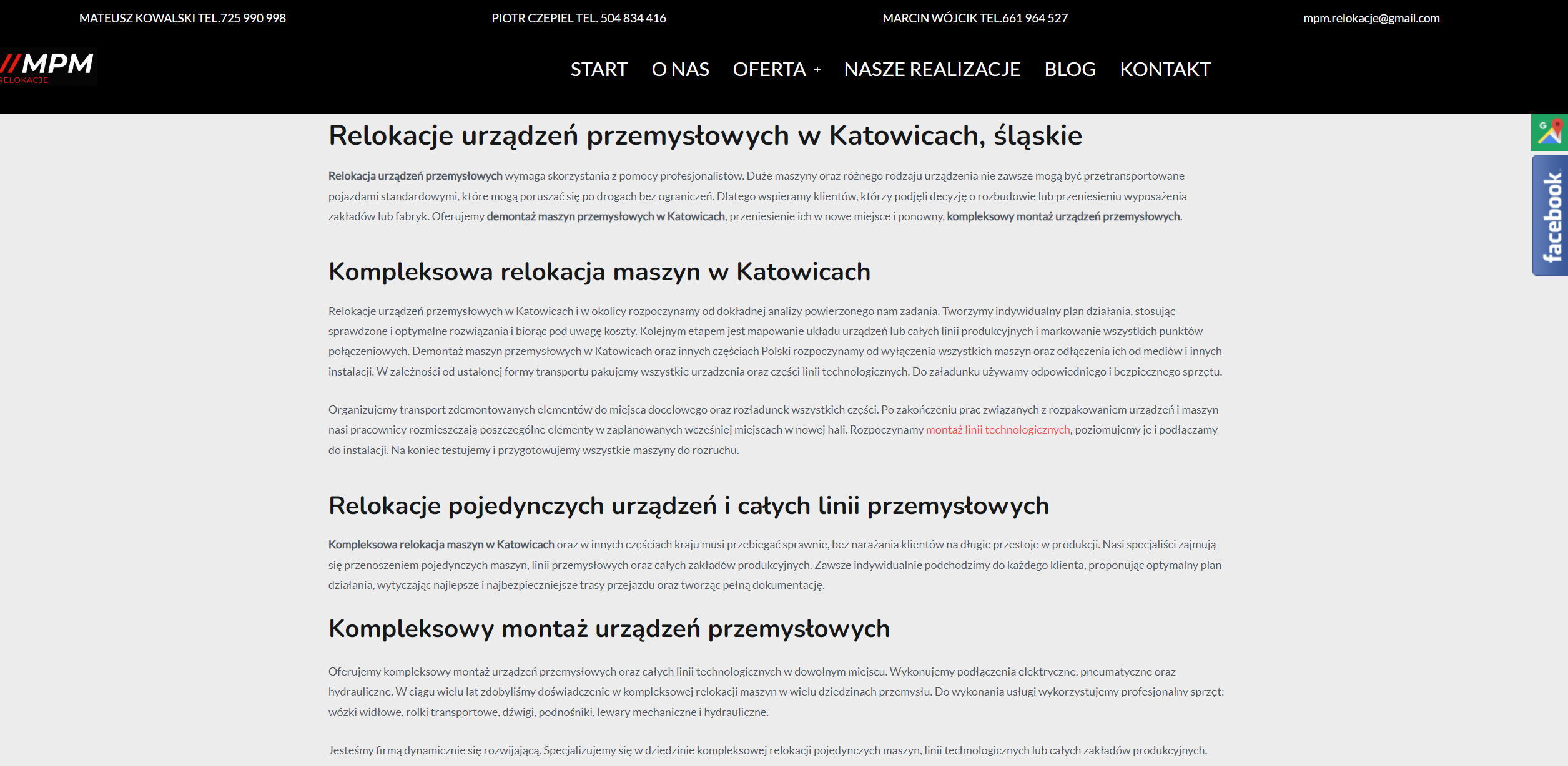 Relokacje urządzeń przemysłowych bez przestojów - jak zaplanować przeniesienie parku maszynowego?