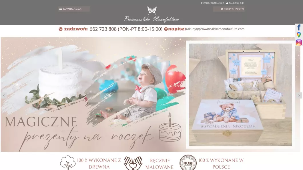 Prowansalska Manufaktura - Drewniane prezenty - podgląd