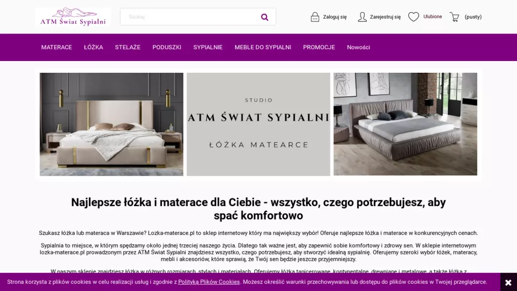 Materace do łóżek, do sypialni | Sklep internetowy ATM Świat Sypialni - podgląd