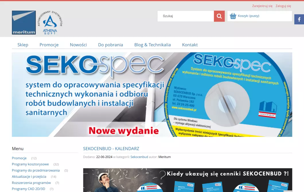 Oprogramowanie dla budownictwa - Meritum - podgląd