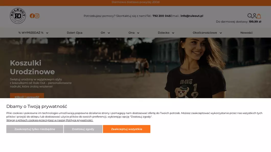 Koszulki z nadrukiem | Sklep internetowy Rule Out - podgląd